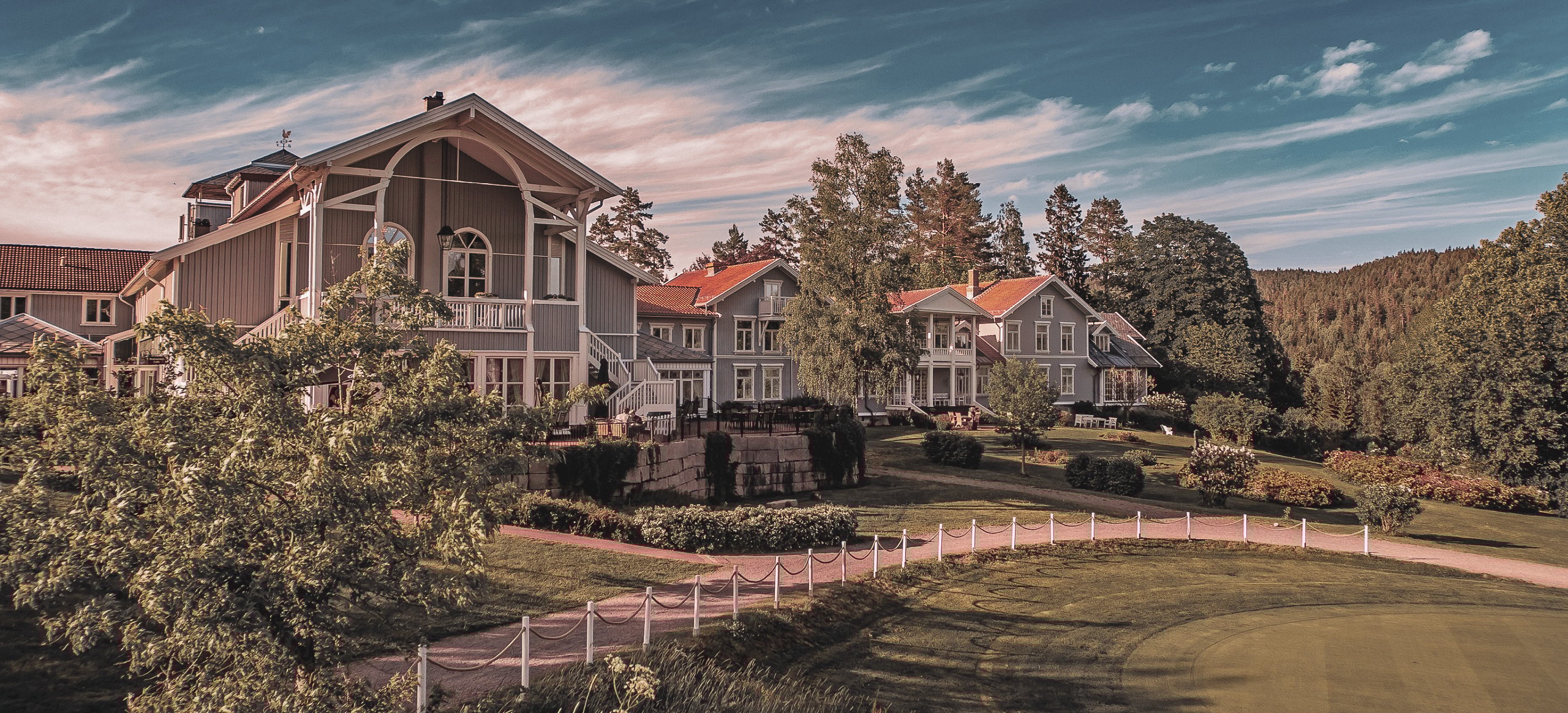 Delicate flowers taped to a wall.